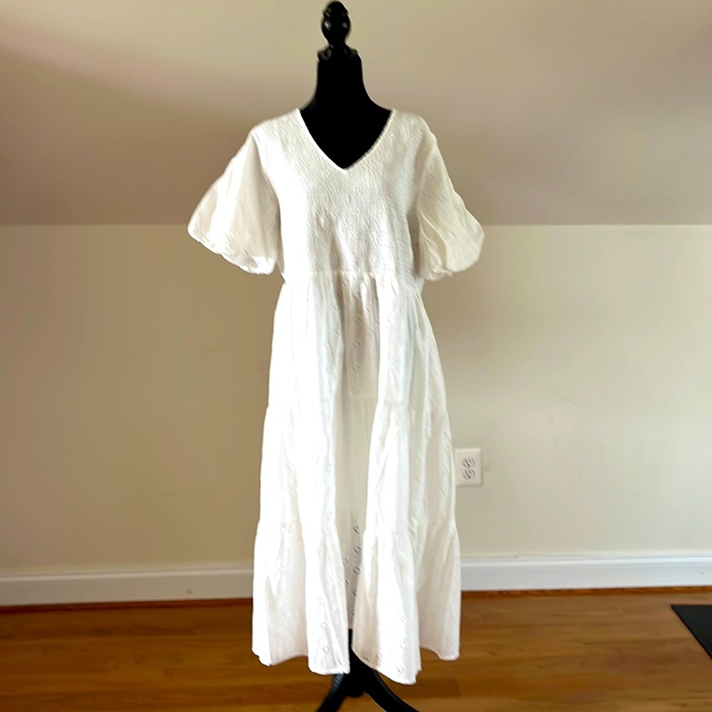 NWT XXL White maxi dress
